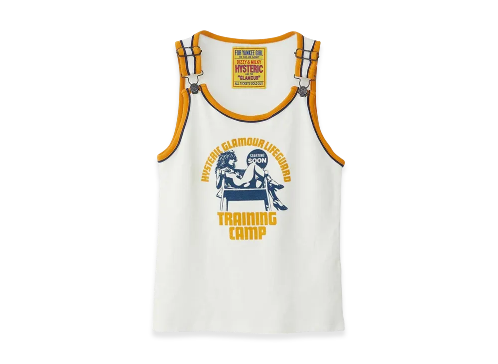 HYSTERIC GLAMOUR Lifeguard Training Camp Tank Top "White"