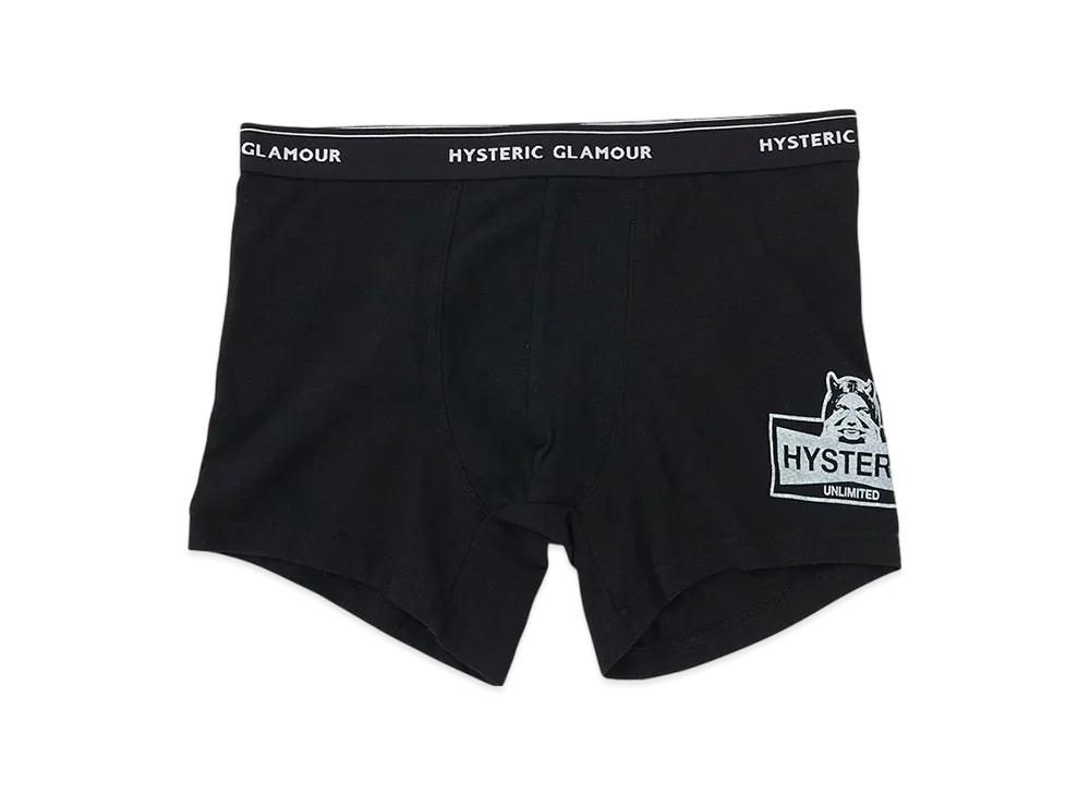 HYSTERIC GLAMOUR Hysteric Unlimited Boxer Briefs "Black"