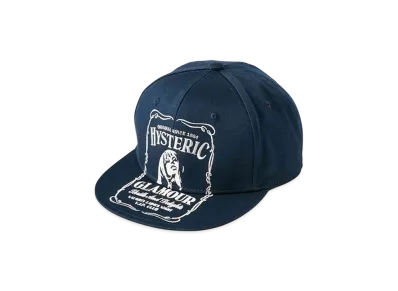 HYSTERIC GLAMOUR Hys Whisky Embroidered Cap "Navy"