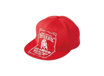 HYSTERIC GLAMOUR Hys Whisky Embroidered Cap "Red"