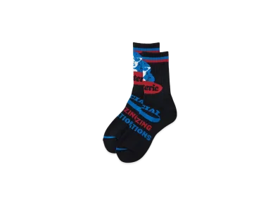 HYSTERIC GLAMOUR Amazing Vibrations Sports Socks "Black"