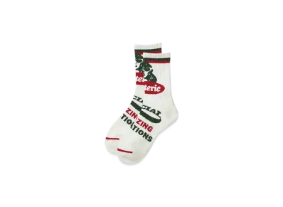 HYSTERIC GLAMOUR Amazing Vibrations Sports Socks "White"