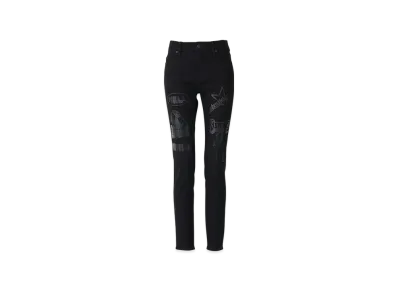 HYSTERIC GLAMOUR Vixen Girl Skinny Denim Pants "Black"