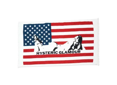 HYSTERIC GLAMOUR Flag Woman Beach Towel "Multi"