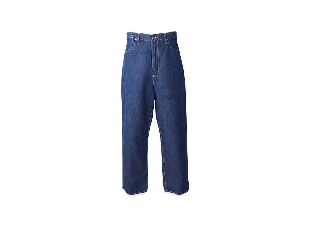 HYSTERIC GLAMOUR Denim Work Pants With Buckle "Light Indigo Blue"