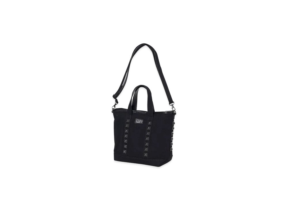 HYSTERIC GLAMOUR Studs Canvas Crossbody Bag "Black"