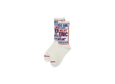 HYSTERIC GLAMOUR Dizzy&Milky Socks "White"