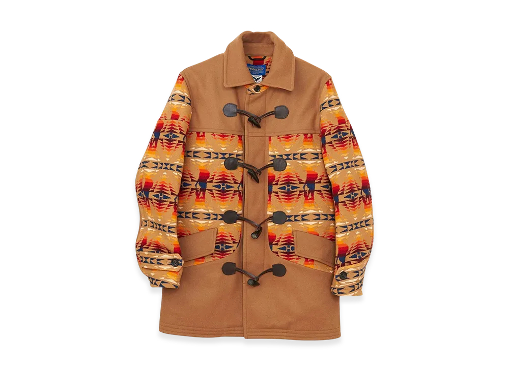 HYSTERIC GLAMOUR Pendleton x Hysteric Stand Collar Duffle Coat "Beige"
