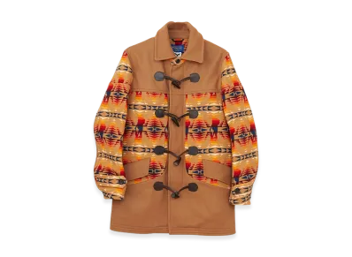 HYSTERIC GLAMOUR Pendleton x Hysteric Stand Collar Duffle Coat "Beige"