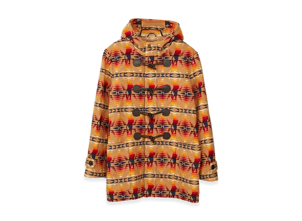 HYSTERIC GLAMOUR Pendleton x Hys Times All-Over Print Duffle Coat "Beige"