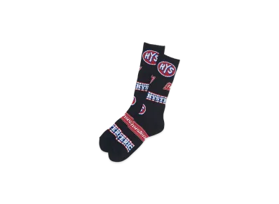 HYSTERIC GLAMOUR Hys Box Skater Socks "Black"