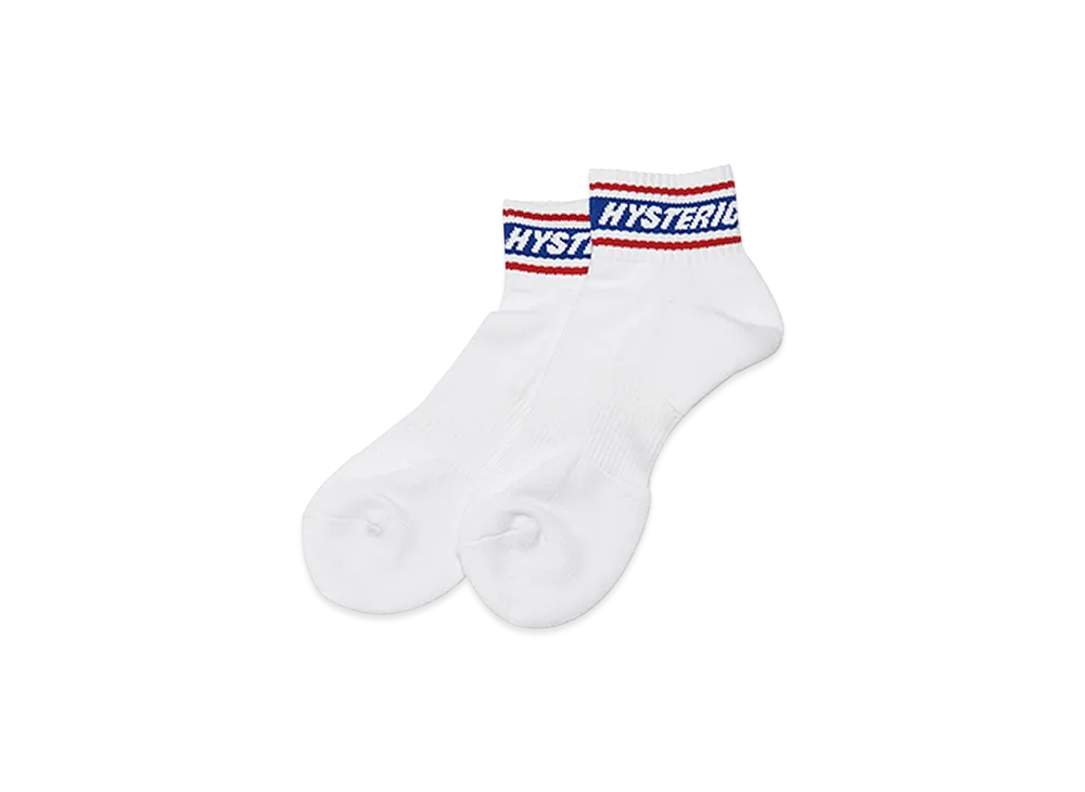 HYSTERIC GLAMOUR Logo Cordura Socks "White"