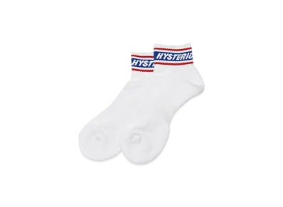 HYSTERIC GLAMOUR Logo Cordura Socks "White"