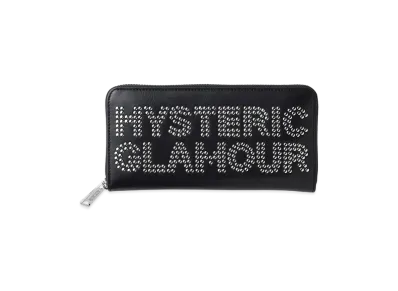 HYSTERIC GLAMOUR Logo Stud Long Wallet "Black"