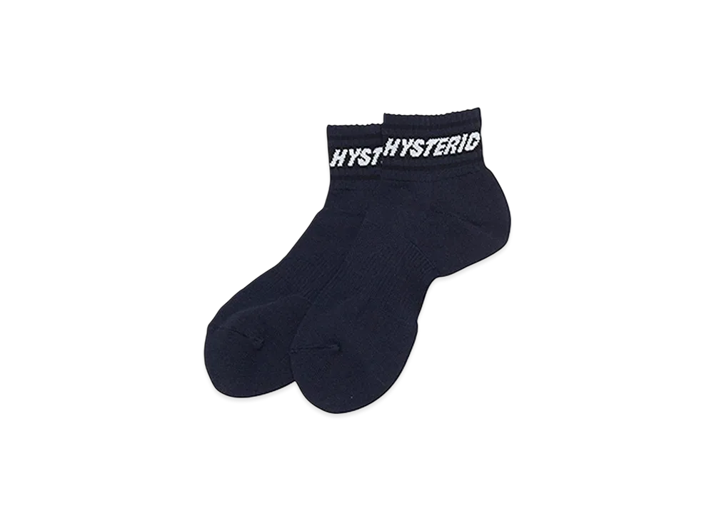 HYSTERIC GLAMOUR Logo Cordura Socks "Navy"