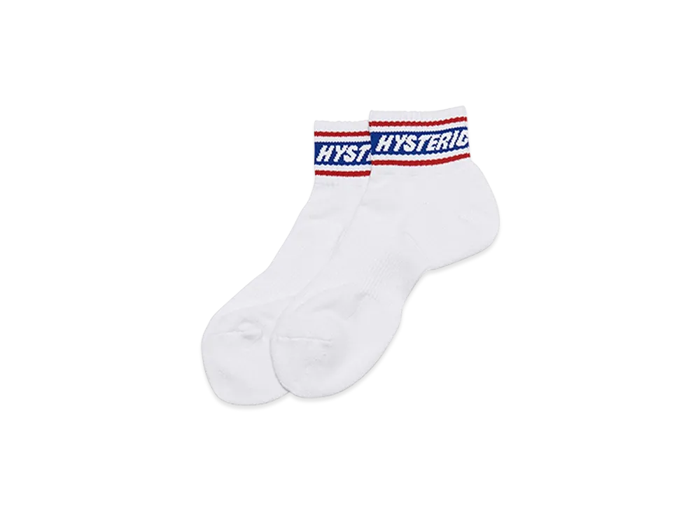 HYSTERIC GLAMOUR Logo Cordura Socks "White"