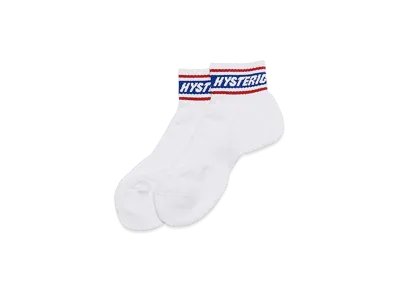 HYSTERIC GLAMOUR Logo Cordura Socks "White"