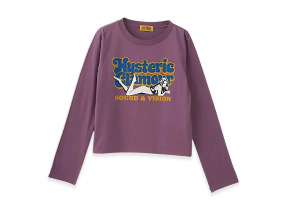 HYSTERIC GLAMOUR Sound&Vision T-Shirt "Purple"