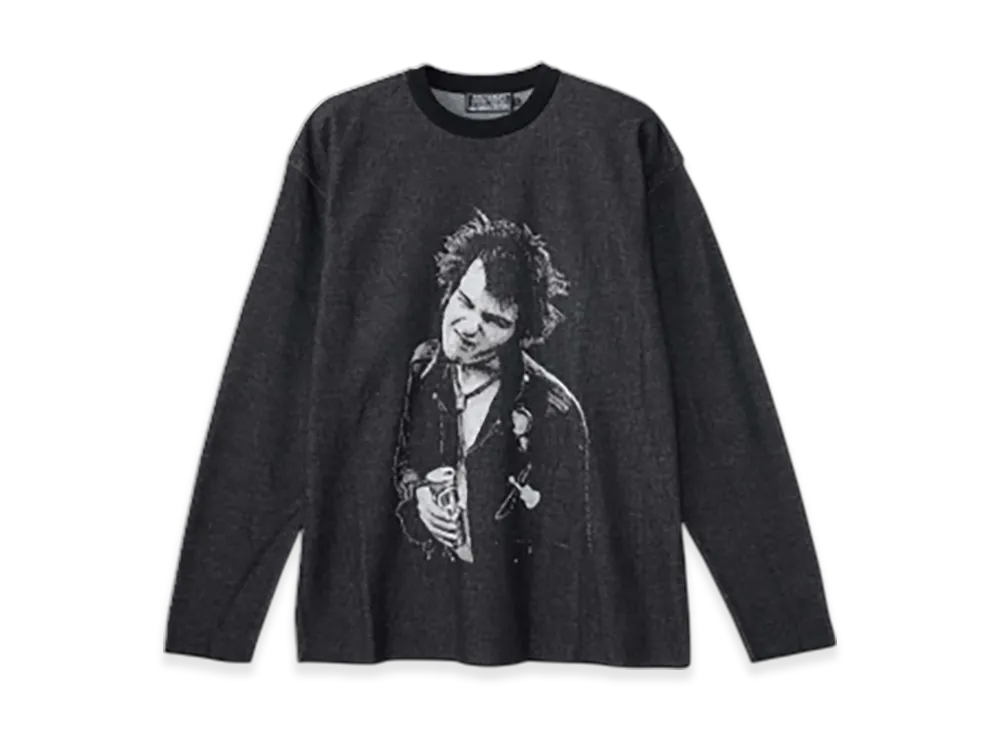 HYSTERIC GLAMOUR Dennis Morris/Sid Vicious Jacquard Sweater "Black"