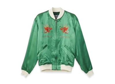 HYSTERIC GLAMOUR Dragon Lady Tour Embroidered Sukajan Jacket "Green"