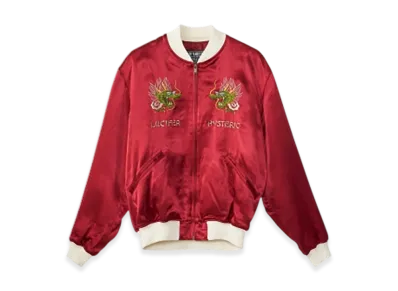 HYSTERIC GLAMOUR Dragon Lady Tour Embroidered Sukajan Jacket "Red"