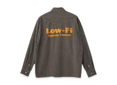 HYSTERIC GLAMOUR Low-Fi Embroidered Western Shirt "Black"