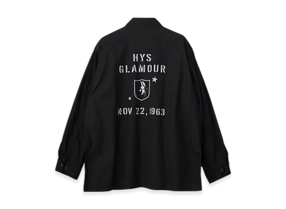 HYSTERIC GLAMOUR HG1963 Fatigue Shirt "Black"