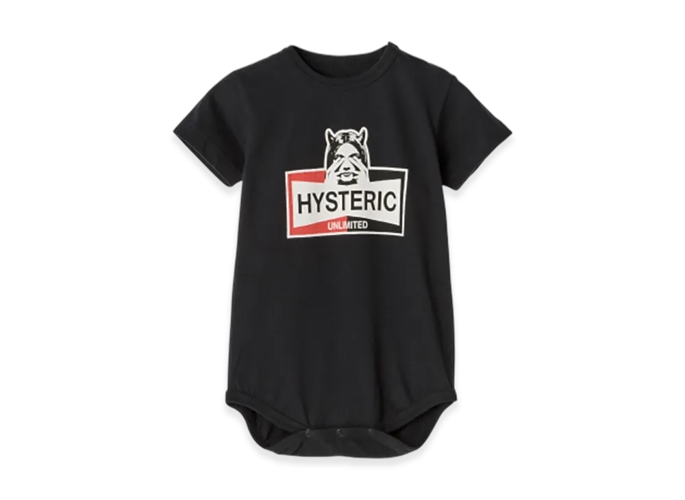 HYSTERIC GLAMOUR Hysteric Unlimited Rompers "Black"