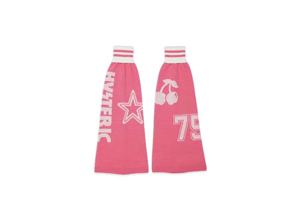 HYSTERIC GLAMOUR Hysteric Logo Jacquard Leg Warmers "Pink"