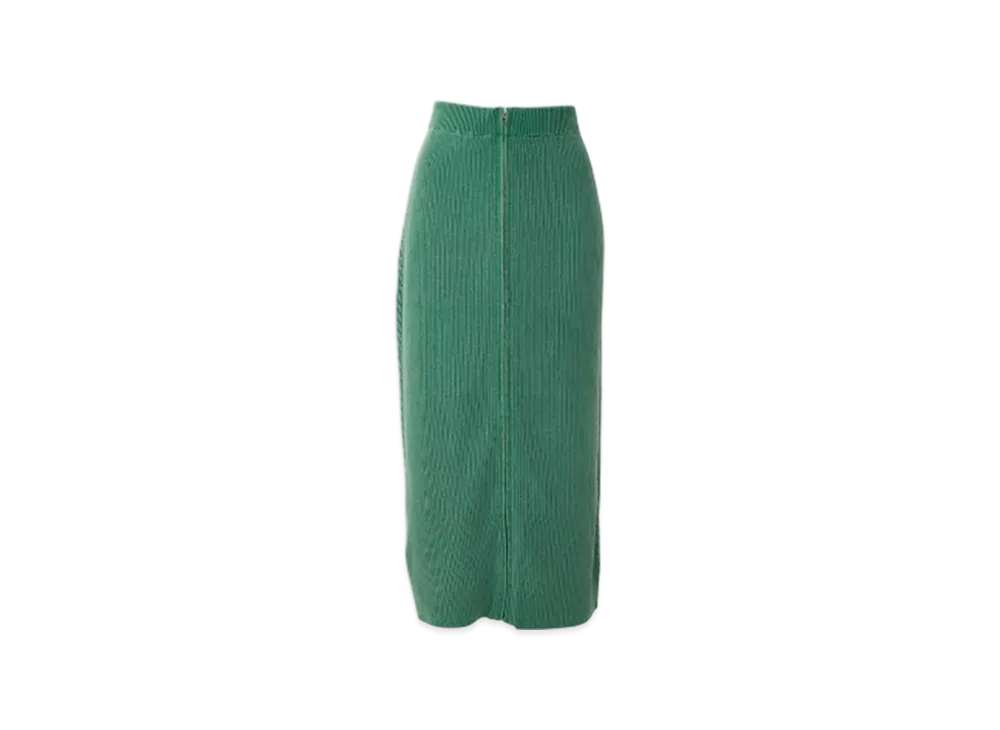 HYSTERIC GLAMOUR Speedster Front Zip Tight Skirt "Green"