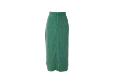 HYSTERIC GLAMOUR Speedster Front Zip Tight Skirt "Green"