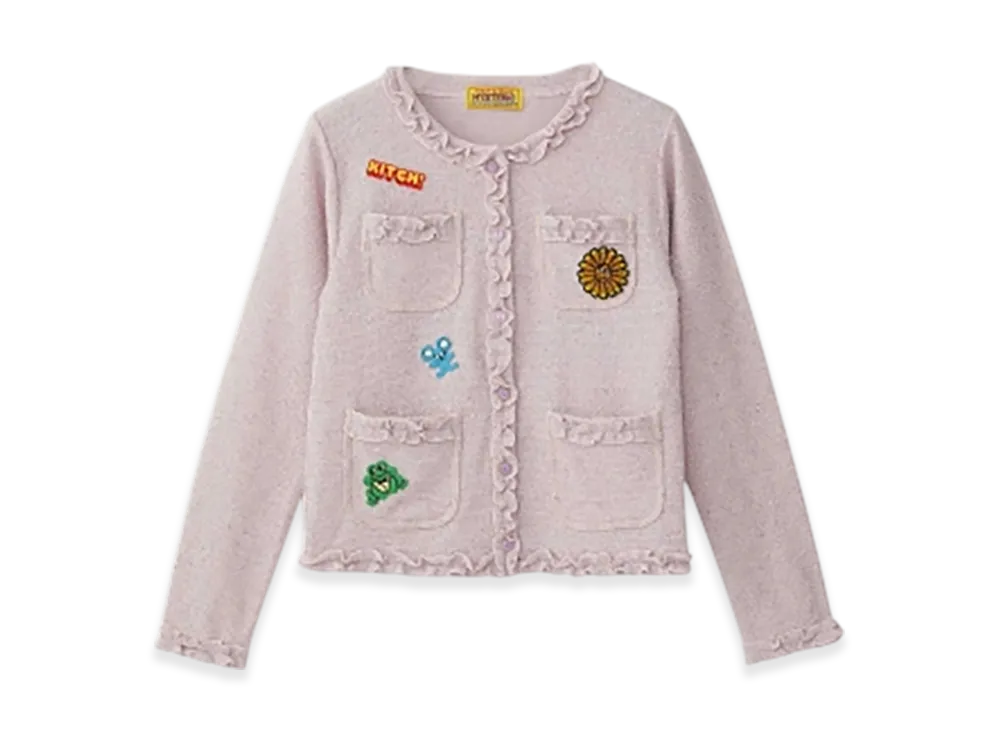 HYSTERIC GLAMOUR Flower Power Embroidered Jacket "Purple"