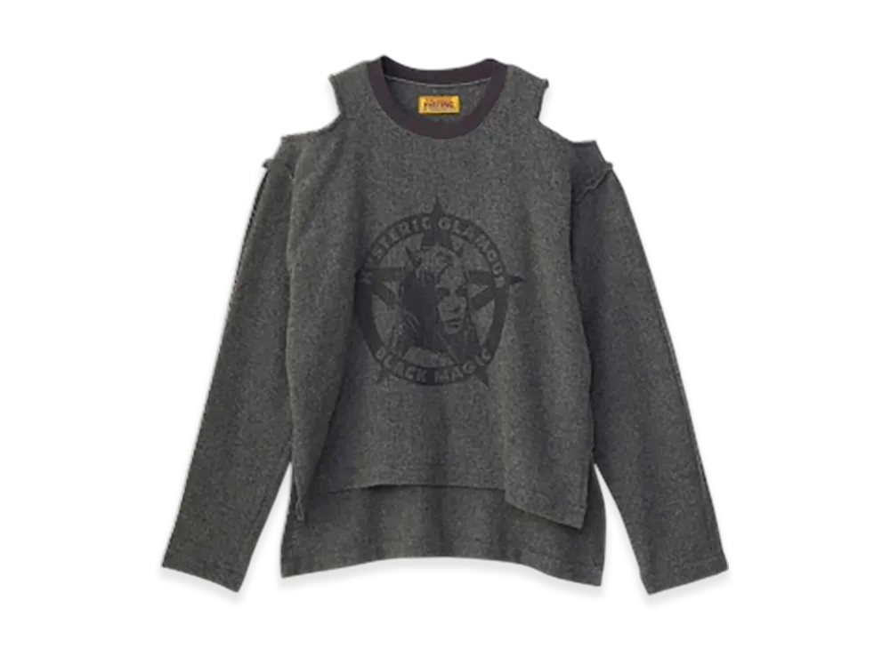 HYSTERIC GLAMOUR Black Magic Woman Pullover Shirt "Gray"