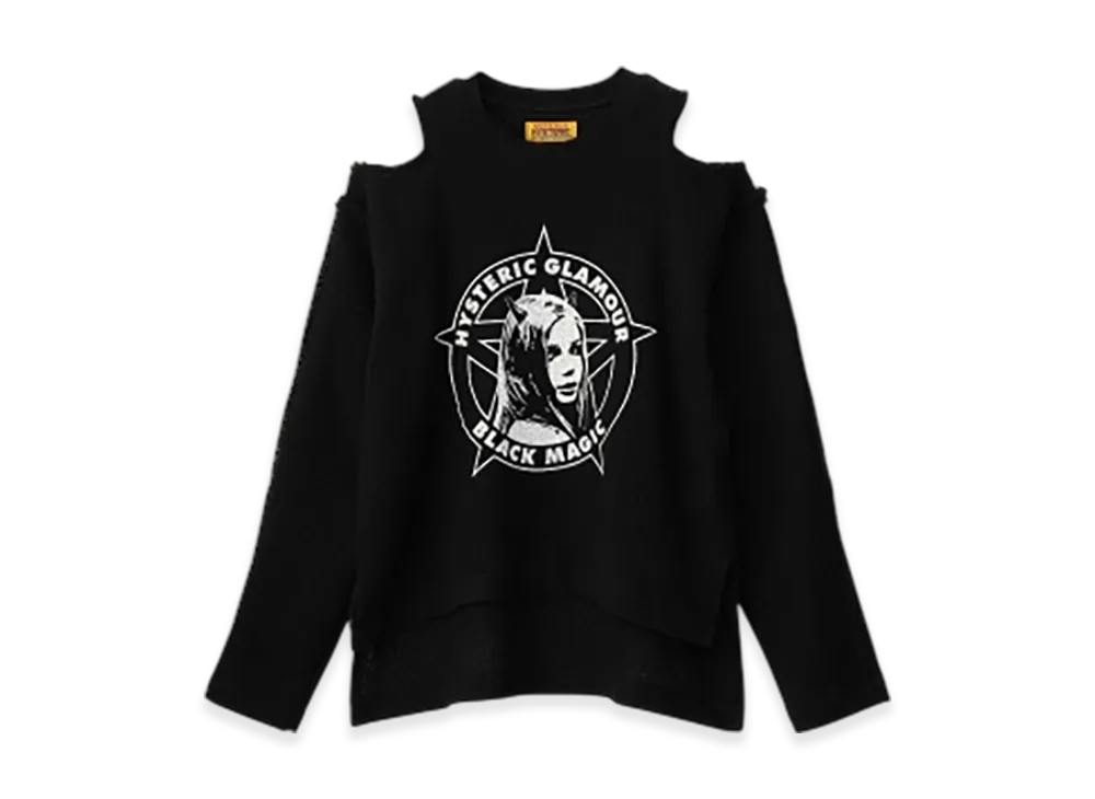 HYSTERIC GLAMOUR Black Magic Woman Pullover Shirt "Black"