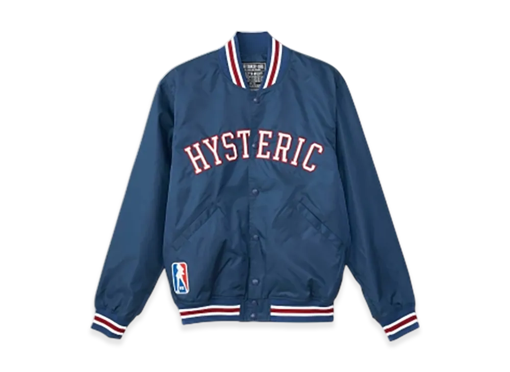 HYSTERIC GLAMOUR Hysteric Association Stadium Jacket "Navy"
