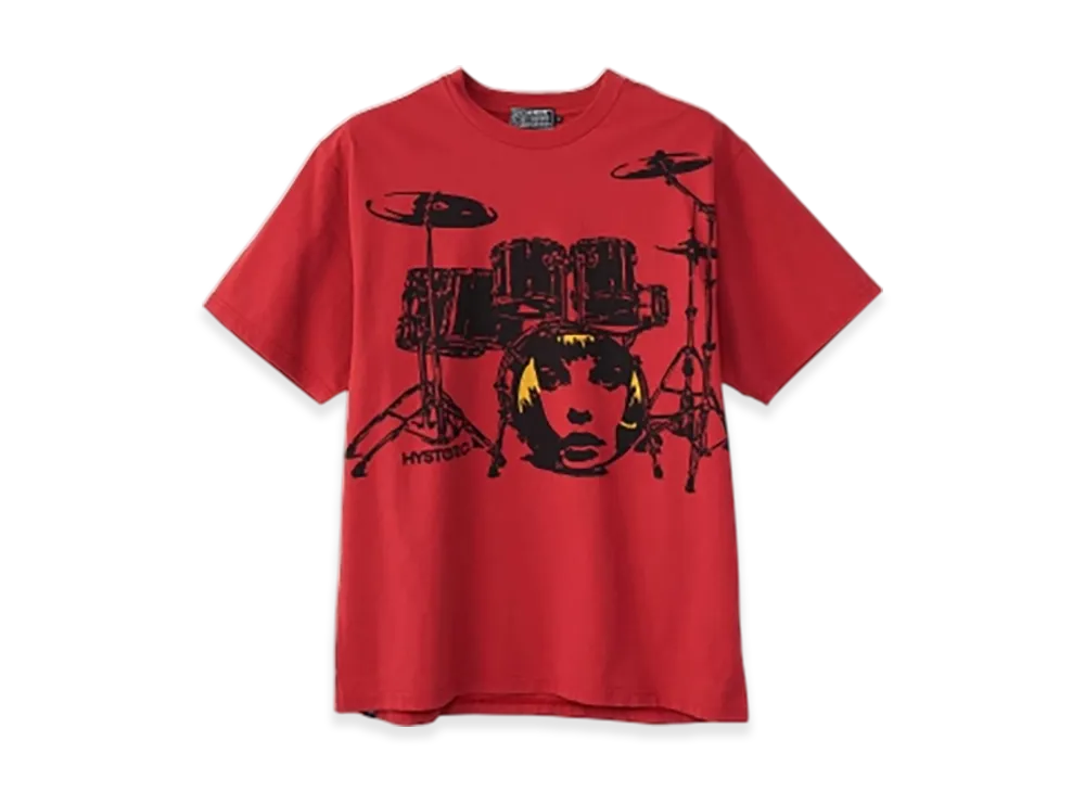 HYSTERIC GLAMOUR Drum Set T-Shirt "Red"