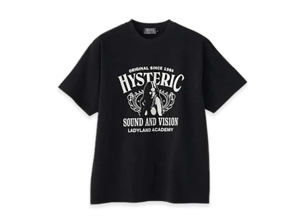 HYSTERIC GLAMOUR Ladyland Academy T-Shirt "Black"