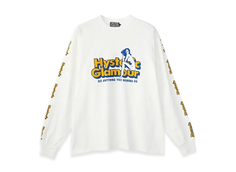 HYSTERIC GLAMOUR Do Anything T-Shirt "White"