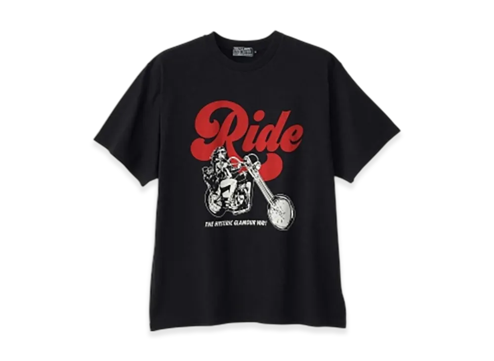 HYSTERIC GLAMOUR Ride A Motorcycle T-Shirt "Black"