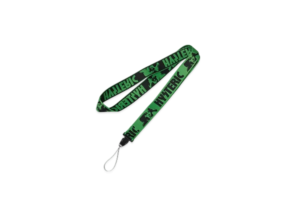 HYSTERIC GLAMOUR Fes Logo Neck Strap "Green"