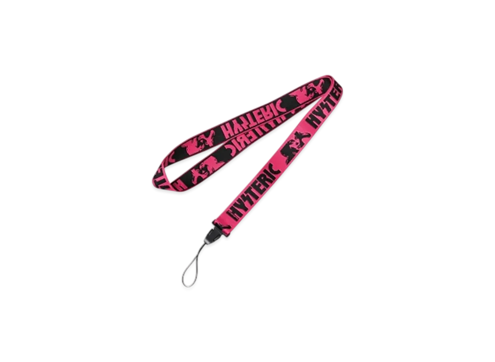 HYSTERIC GLAMOUR Fes Logo Neck Strap "Pink"