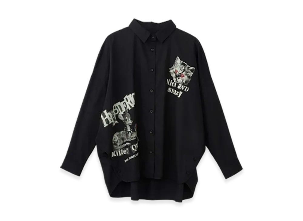 HYSTERIC GLAMOUR Killer Queen Overshirt "Black"