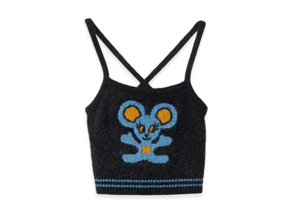 HYSTERIC GLAMOUR Mouse Jacquard Camisole "Black"