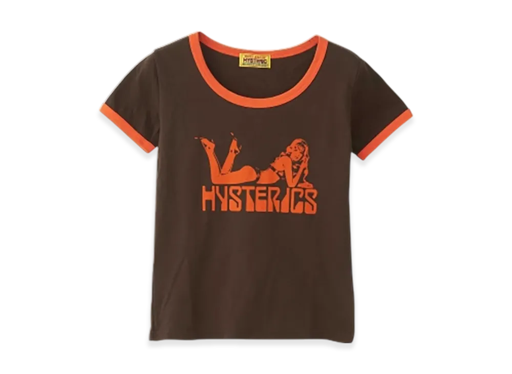 HYSTERIC GLAMOUR Woman Scorpion Chibi T-Shirt "Brown"
