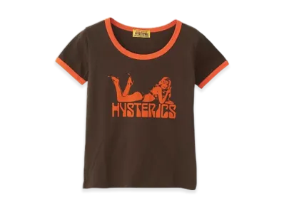 HYSTERIC GLAMOUR Woman Scorpion Chibi T-Shirt "Brown"