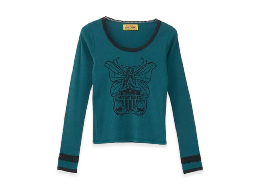 HYSTERIC GLAMOUR Levitated Girl Chibi T-Shirt "Green"