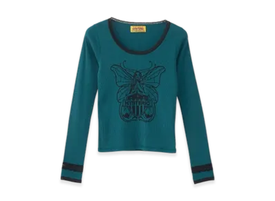 HYSTERIC GLAMOUR Levitated Girl Chibi T-Shirt "Green"