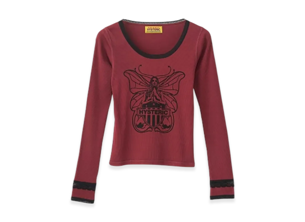 HYSTERIC GLAMOUR Levitated Girl Chibi T-Shirt "Red"