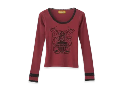 HYSTERIC GLAMOUR Levitated Girl Chibi T-Shirt "Red"