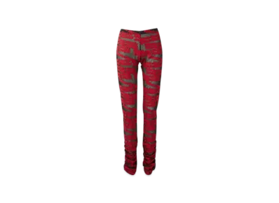 HYSTERIC GLAMOUR Type Logo Jacquard Leggings "Red"